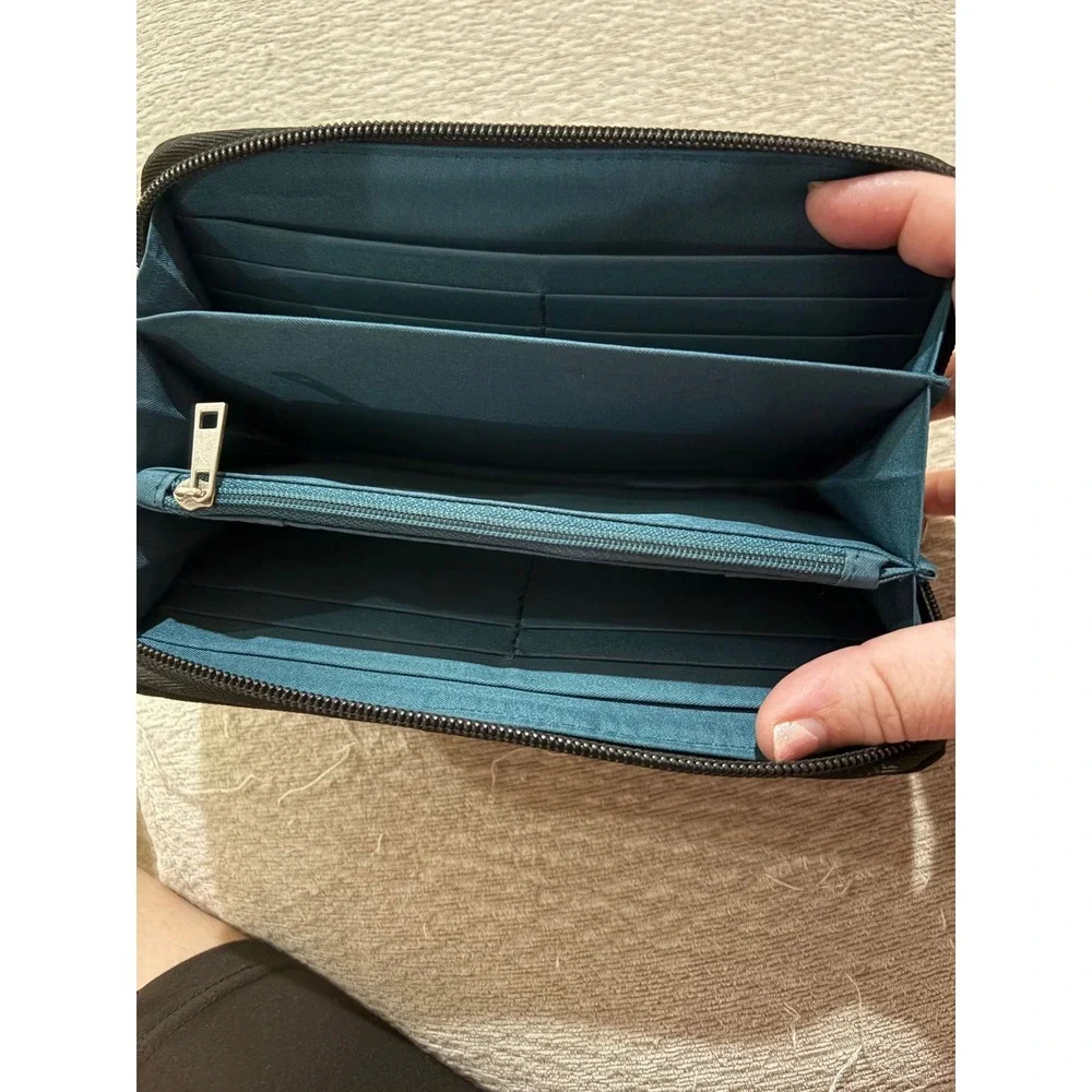 Black and Teal Wallet
